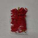 24 Pcs Red Velvet Christmas Tree Bows Door Garland Decor Vintage Wreath Bow (3/8'' Wide, 5 * 7 inch)