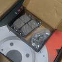 Front Brake Pads And Rotors Kit Compatible With 2002-2005 Chevrolet Trailblazer, GMC Envoy, Automotive Replacement Brake Kits 55069 D882-7759 Geomet Drilled And Slotted Rotors 305mm(12in)