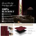 Yakamok Burgundy Red Blackout Curtains 63 inch Long with Back Tab 40" Wide
Thermal Insulated Room Darkening Drapes with Rod Pocket for Bedroom/kids Room,Full Light Blocking for Living Room, 2 Panels