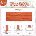 6 Pack Orange Table Runner 10ft Boho Gauze Fabric Cheesecloth Table Runner 35 x 120 Inch Rustic Sheer Runner for Holiday Baby Shower Home Dcor Party Wedding Decoration