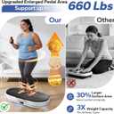Vibration Plate Exercise Machine, Enlarged Vibration Plate for Lymphatic Drainage Vibrating Plate Fitness, Whole Body Vibration Plates for Weight Loss Power Plate Vibration Platform 99 Speeds 660 LBS