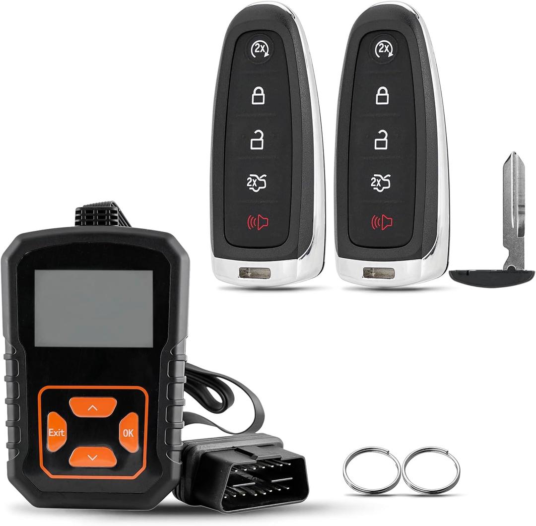 Car Key Fob Replacement DIY Kit for Ford Explorer Edge 2011 2012 2013 2014 2015 Expedition Flex Taurus 2013-2016 2017 2018 2019 Lincoln MKS MKT MKX Navigator Simple Remote Fob DIY Kit M3N5WY8609