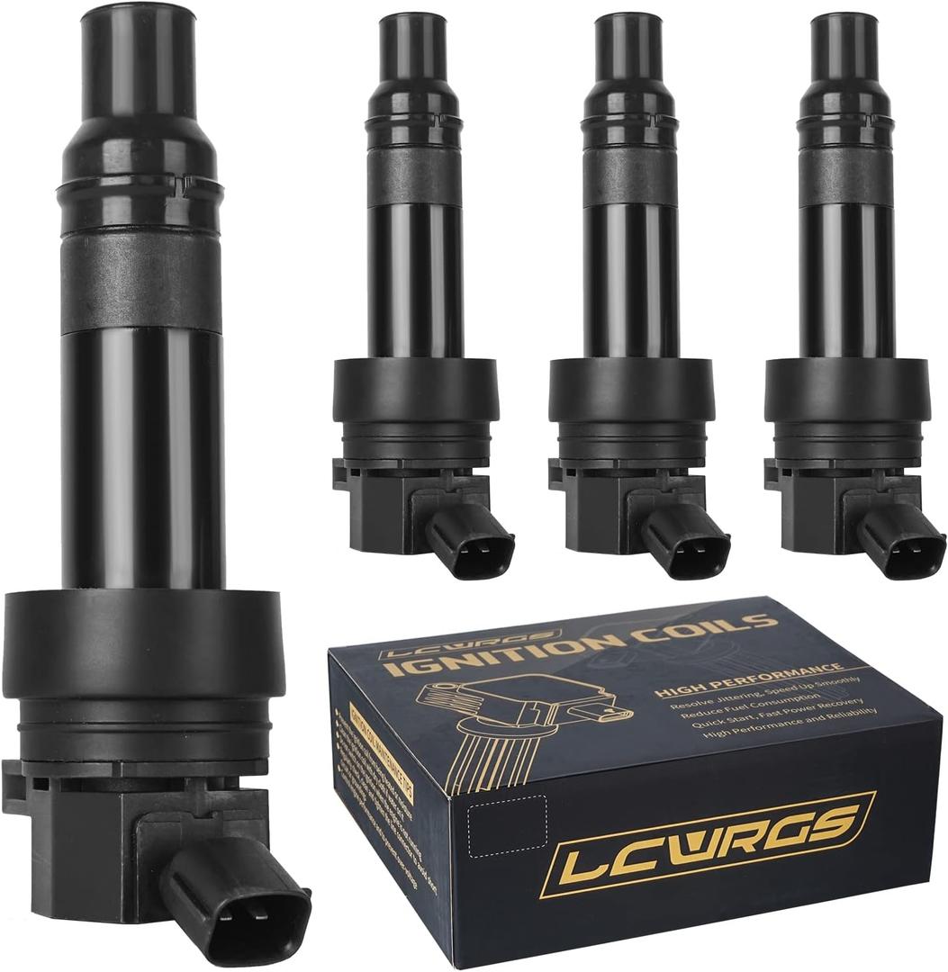 Ignition Coil Packs of 4 Fits for L4 1.6L 2012 2013 2014 2015 2016 2017 Kia Rio Soul Hyundai Accent Veloster 1.6 Coils Replaces# UF652 C1803