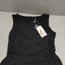 PRETTYGARDEN One Piece Jumpsuits for Women Dressy Casual Sleeveless Crewneck Wide Leg Rompers Jumpers Vacation Summer Outfits (Medium, Black)