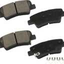 cciyu D1813 Rear Ceramic Disc Brake Pads Kit Fit For Hyundai For Elantra GT 2016-2020,For Kona 2022-2023,For Kona Electric 2019-2023,For Sonata 2016-2019,For Veloster 2016-2017 2019-2021