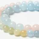 Song Xi 60Pcs A+ Grade 6mm Natural Beads Genuine Real Gemstone Beads Round Loose Beads for Jewelry Bracelet Making DIY(Rainbow Morgan)