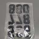 72 Pieces Iron on Numbers 3 Inch Tall Black Heat Transfer Numbers Soft Flock Iron-on 0 to 9 Number Patches Flocking for T-Shirts Clothes Bags DIY Decor