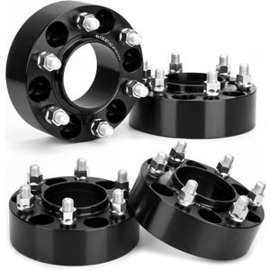 KSP 6x135 Wheel Spacers for F150, 2 inch Hubcentric Wheel Spacer for 2004-2005-2014 F-150 2003-2014 Expedition Navigator 2005-2014 Mark LT, 50.8mm Thick with M14x2 Studs and 87.1mm Hub Bore Black 4PCS