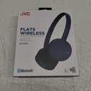 JVC HA-S23W Wireless Headphones - On Ear Bluetooth Headphones, Foldable Flat Design, 17-Hour Long Battery Life (Blue)