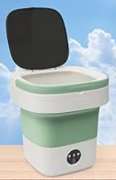 Portable Washing Machine, 17L Foldable Portable Laundry Machine and Spinner for Baby Clothes, Underwear, Socks with 3 Modes Deep Cleaning, Mini Washer for Travel, Dorms, Camping