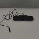 Cirqon Computer Speakers for Desktop PC Monitor, Easy Volume Knob, Sturdy Clamp, Basic Sound, Laptop Speakers with Compact Design, USB/USB C Adapter for Power and Audio (Black)