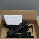 HOUSE DAY Sturdy Plastic Space Saving Hangers 12 Pack, Cascading Hangers Organizer Closet Space Saver 80% and Wrinkle Free Clothes, Multi Collapsible Hanger for Heavy Clothes, Shirts, Pants (Black)