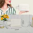 Travel Makeup Bag, Large Capacity Cosmetic Bag for Women, Water resistant Portable Pouch Open Flat Toiletry Bag Makeup Organizer with Handle (White)