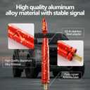 Red Colorful Bullet Antenna Replacement for Ford RAM GMC | Red starry sky bullet antenna adds a unique truck style. Compatible with Ford, RAM and GMC pickup trucks for easy replacement