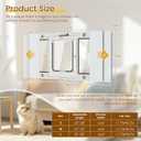 Cat Door for Window, Quick Installation Adjustable Width of 27"-32", Cat Window Door with 4 Locking Modes, Magnetic Closure Design, Weatherproof Aluminum Frame Cat Door Window Insert