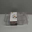 Oggi Bottle Rack for Wine, 6 Bottle Wine Storage - Stackable Wine Rack, Secure Stack Tabs. Water Bottle Storage, Wine Bottle Holder for Kitchen, Cabinet, Fridge - Each Rack Holds 3 Bottles, 2 Pack (4pc. New)