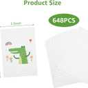 648PCS Blank Playing Cards 2.5" x 3.5" Blank Playing Cards to Write On Double Sides Printable Index Flash Cards Blank Cards for DIY Game Cards Gift Cards Message Card