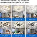 Remote Control for Ceiling Fan with Lights, ADH-CFL02, ADH-CFL04, ADH-CFL05, ADH-CFL06,ADH-CF07, ADH-CF08,ADH-CFL09,ADH-CFL10,ADH-CFL11,ADH-CFL12 Remote Control for Low Profile Ceiling Fan with Lights