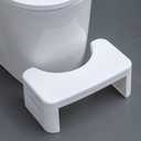 Toilet Step Stool, Toilet Assistance Steps, Bathroom Toilet Stool, Kids Tot Step Stool, Foldable Toilet Stool, Fits All Toilets, Folds for Easy Storage White