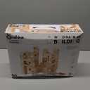 Wooden Marble Run for Kids Ages 4-8, 80 Pieces Wood Building Blocks Toys and Construction Play Set, Marble Track Maze Game STEM Learning Toys Gifts for Boys Girls (80pc Set)