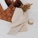 sea me at home Waffle Hand Towel – 100% Turkish Cotton, Quick-Dry, Soft and Absorbent Bathroom Towel (Beige)
