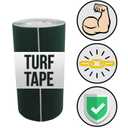 Upstreet Turf Tape Artificial Grass Seaming Tape, 6 in x 49.2 ft ($0.45/Foot), Synthetic Self-Adhesive for Lawn Carpet Jointing, Indoor & Outdoor Turf Rug, Pet Grass - Green