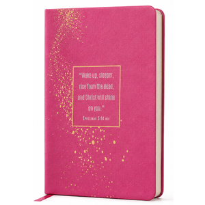 Pink Glitter Christian Notebook