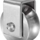 uxcell U Groove Wheel Pulley 304 Stainless Steel, 2.7" Dia Track Wheel Pulley Block Loading 2000lbs for Sliding Gate, Industrial Machines, Groove Width 0.98"