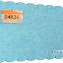 Scalloped Bulletin Board 36x24 inches, Decorative Felt Pin Board for Wall