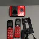 VTech CS6529-26 2-Handset Cordless Phone with Answering Machine, Caller ID/Call Waiting, DECT 6.0, Handset Speakerphone, Red