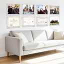 Clear Acrylic Frame for Wall, Fits 8.5x11, 8x10 Picture or Certificate, No Drill Self Adhesive Photo Frames, Diploma Frames with Magnetic, Full Frame-10x12.6 Inch