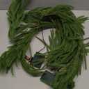 Brightown Pre-lit Christmas Garland with Lights, 6 Feet 20 LED Lighted Green Pine Leaves Garland Decorated, Battery Operated, Indoor & Outdoor Christmas Lights for Mantle Fireplace Stairs Wall Door (1 Pack)