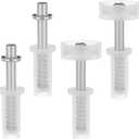 4 Pcs Spring Loaded Bi-Fold Door Top Roller Guide Wheel, Bifold Door Hardware Kit Bifold Repair Kit Doors Replacement Parts for Sliding Closet, Pocket, Accordion, Barn Doors