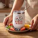 Sieral 6 Pcs Social Worker Gift 12oz Boho Stainless Steel Tumbler with Lid Thank You Coffee Mugs Bulk Social Worker Appreciation Gifts for Volunteers Staff Employee Retirement Gifts