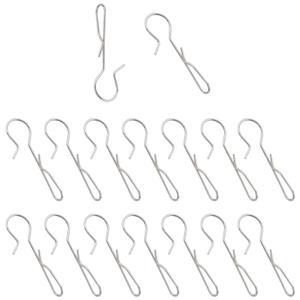 16PCS Multifunctional Metal Small S Hooks Stainless Steel Storage Rack S Hooks 1.57x0.82x0.37 inches for Hanging Kitchen Cookware Cubic Hanging Hooks