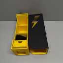 Card Deck Box with Commander Window Display, Portable Hard Plastic Card Case Holds 500+ Double Sleeved Cards, Magnetic TCG Storage Organizer Fits MTG Commander, YuGiOh and Game Cards (Regular size)