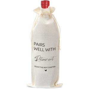 Retirement Wine Bag Retirement Wine Bottle Bags, Wine Champagne Gift Bag With Drawstring Funny Wine Bags For Wine Bottles Gifts