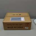 Ceiling Fans with Lights and Remote, 25 Inch Modern Low Profile Flush Mount Ceiling Fan, Dimmable LED Ceiling Light Fixture, Small Ceiling Fans for Bedroom, Kitchen, Indoor-White