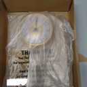Wenqik Thank You Gifts Glass Clock for Women, Boss, Men with Wooden Warm Light Base Appreciation Gifts for Friend, Teacher, Coworkers, Inspirational Quotes Glass Clock Desk & Home Decor