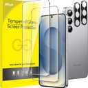 JETech Screen Protector for Samsung Galaxy S25 5G with Camera Lens Protector, Tempered Glass Film, Fingerprint ID Compatible, HD Clear, 2-Pack Each