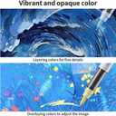 Acrylic Paint Markers Set | Professional Art Marker & Paint Pens - Markers for School & Coloring | 60 Colors for Rock/Glass/Wood/Paper/Ceramic DIY Crafts (36-Color Set)