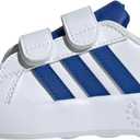 adidas Baby Grand Court 2.0 Shoe (7.5 Toddler, White/Team Royal Blue/Black)