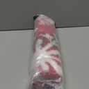 Arttown Christmas Bath Mat for Bathroom Winter Geometric Snowflakes Fluffy Absorbent Microfiber Bathroom Mat Red Non-Slip Water Absorbent Bath Rug Soft Washable Floor Rug for Tub Showers Decor