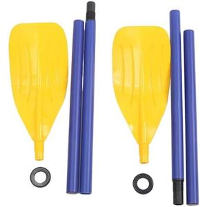 Cndiyald Boat Oars 2 Pack 45 Inch Detachable Foldable Portable Kayak Paddles Lightweight Plastic Oars for Inflatable Boat Fishing Travel Outdoor