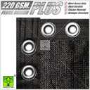 ColourTree 8' x 50' Black Plus Extra Heavy Duty Fence Screen Privacy Screen - Commercial Grade 220 GSM - Heavy Duty