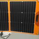 Solar Panels 100Watt Portable 24% High-Efficiency 18V Foldable Solar Charger with USB Outputs for Power Stations, Phones, IP65 Waterproof Perfect for Camping, RVing, Home Backup and Off-Grid Blackouts