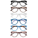 GIBLOGO Reading Glasses for Women/ Men Eye Glasses Blue Light Reading Glasses Cheaters Eyeglasses, +3.5