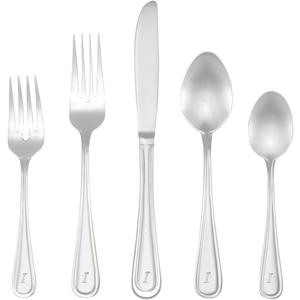 RiverRidge 46-Pc. Monogrammed Flatware, Service for 8, Marina Pattern - I