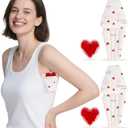 Lymphedema Axilla Pillow, Large Mastectomy Pillows Post Op Cotton Lumpectomy Recovery Supplies for Armpit Pain Relief Brown 2Pcs (Red Heart, Regular)