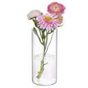 Fixwal Glass Cylinder Vases for Centerpieces, 8" H x 3.5" W, Clear Skinny Bud Tall Vase Floating Candle Holder for Table Shelf, Party, Wedding, Home Decor